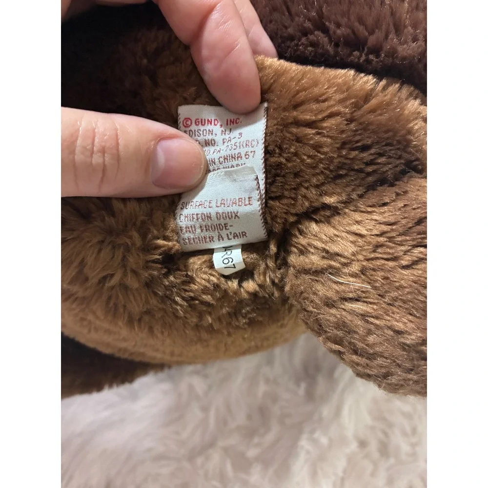 Vintage Gund Snuffles Brown Teddy Bear Plush Stuffed Animal Plushie